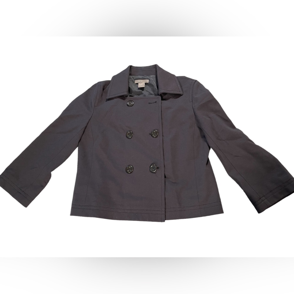 Ann Taylor Women’s Blazer 6 Navy Pea Coat